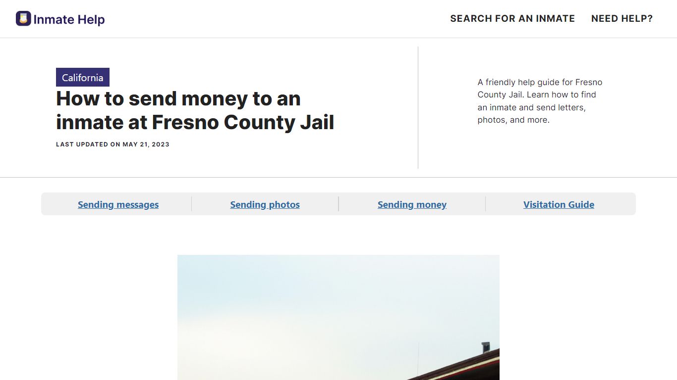 How to send money to an inmate at Fresno County Jail